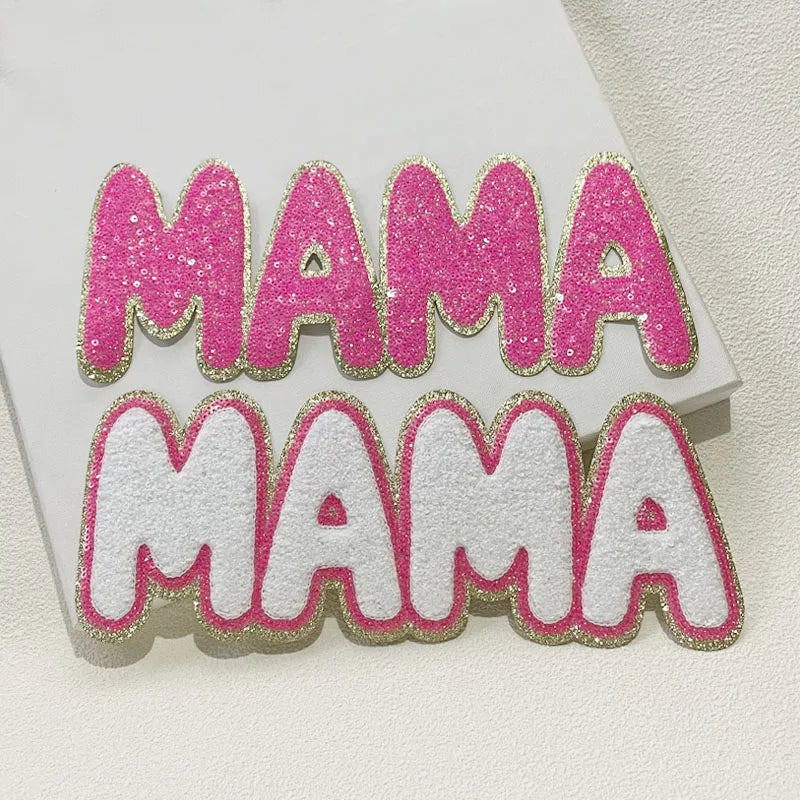 Wholesale Sequin Patches Iron on Women Garment Accessories Big Bow Tie Cherry Sequin Embroidery Patches for Clothing DIY