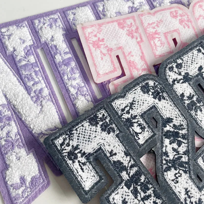 Nurse Chenille Patch Iron on Sequin Bow Patches Nurse
