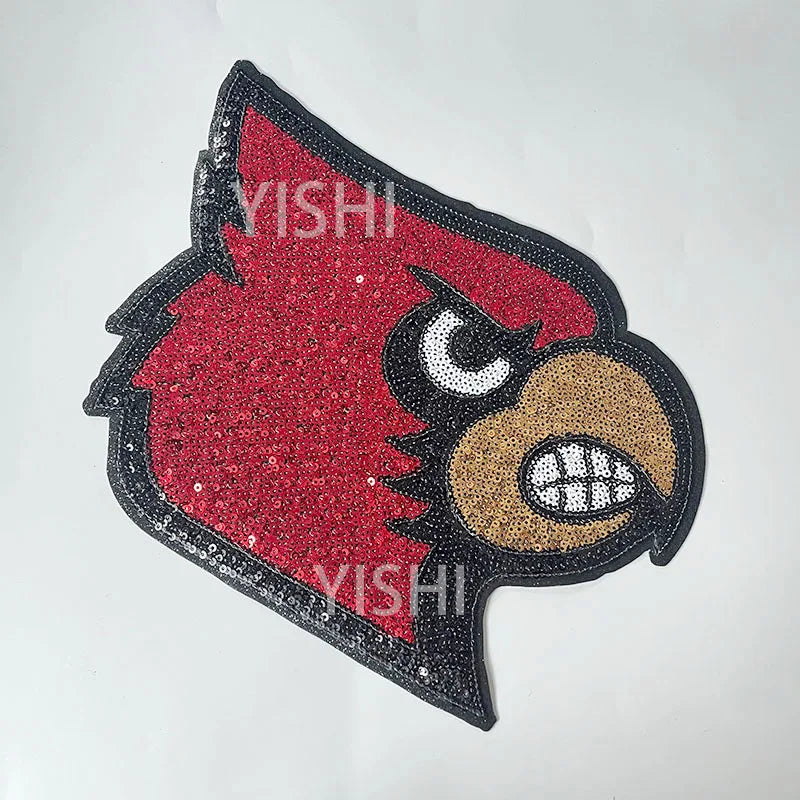 Wholesale Big Bling Sequin Patches Animal Mascot Eagles Iron on Patches for Adult Clothing Decoration Women Man