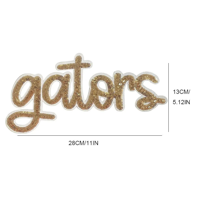 Gators Tigers Sequin Patch