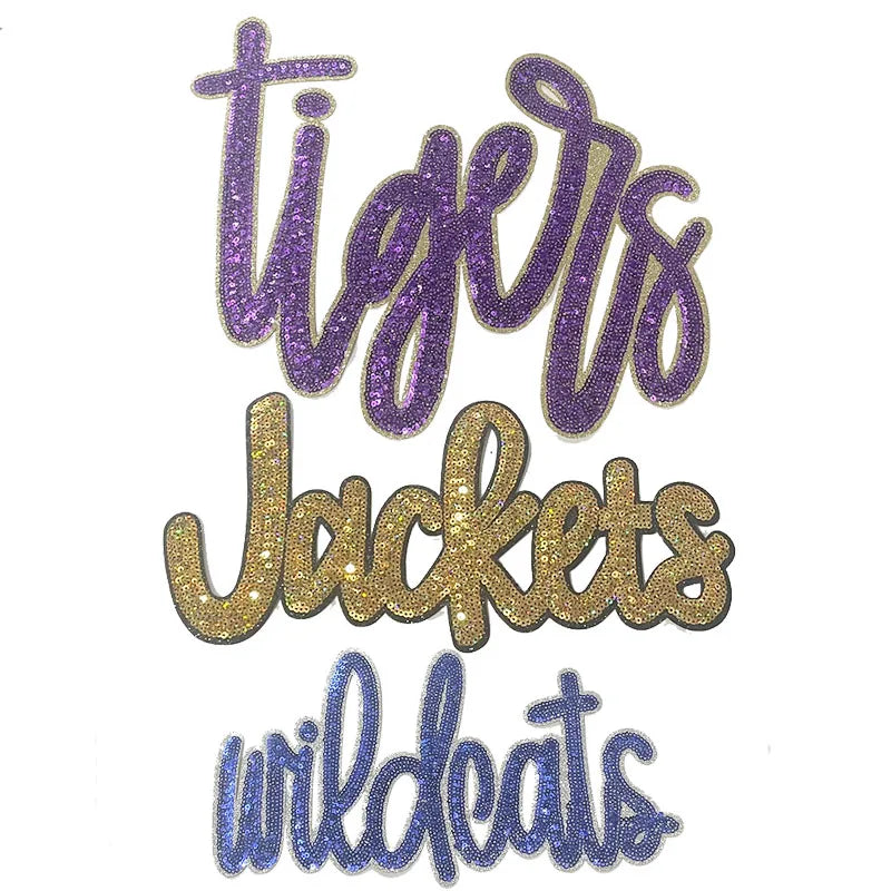 Gators Tigers Sequin Patch