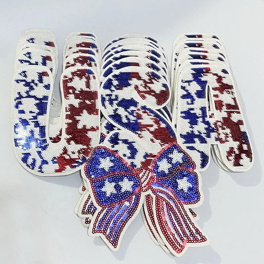 Big USA Sequin Patch