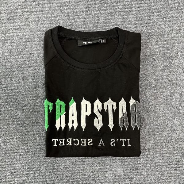 612-Trapstar t shirt and short black - Image 5