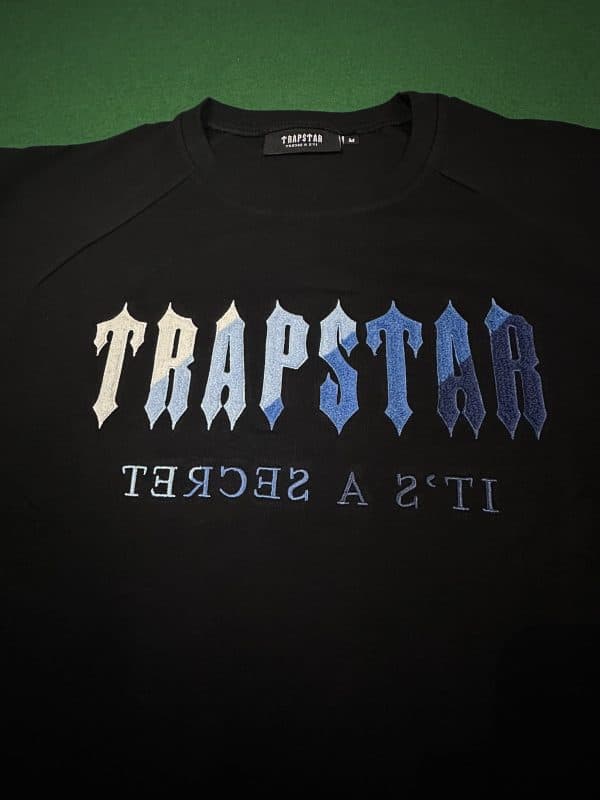 607-Trapstar t shirt and short black - Image 6