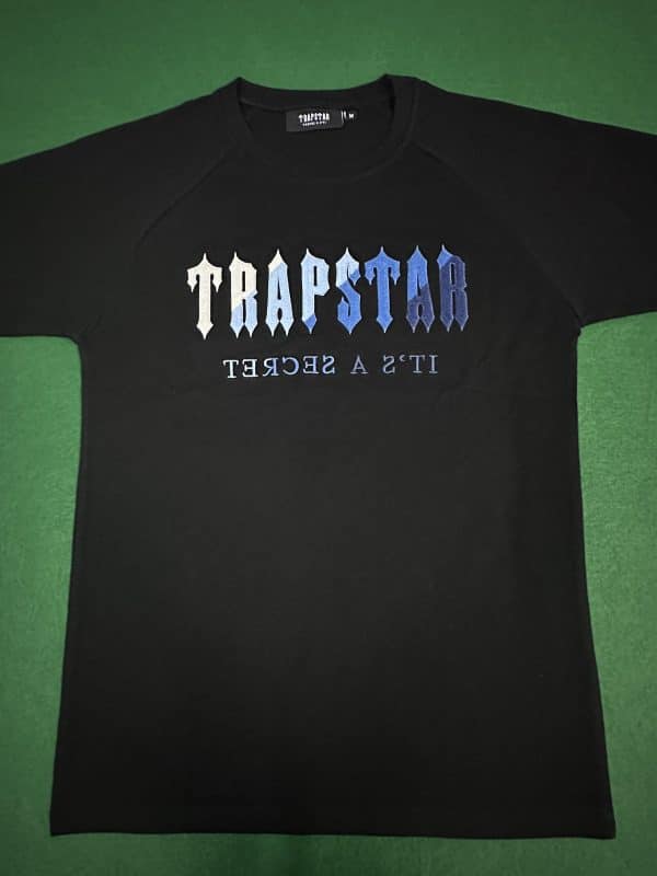 607-Trapstar t shirt and short black - Image 12