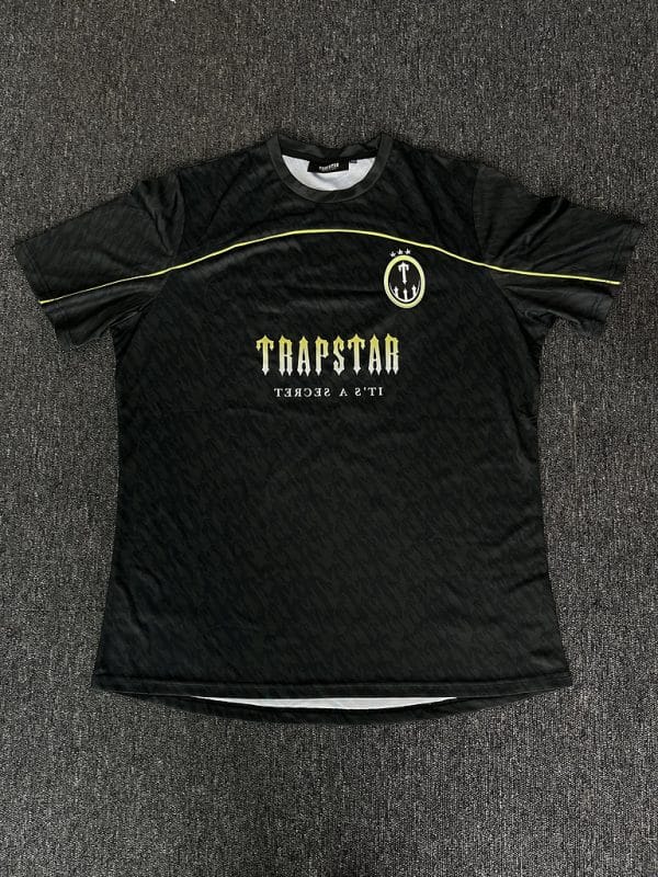 610-T football jersey-Black-Lime