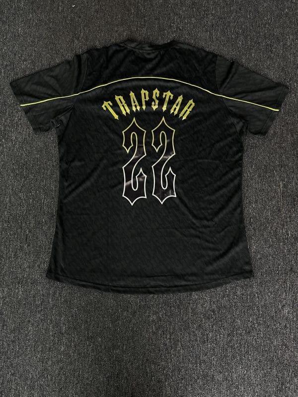 610-T football jersey-Black-Lime - Image 2