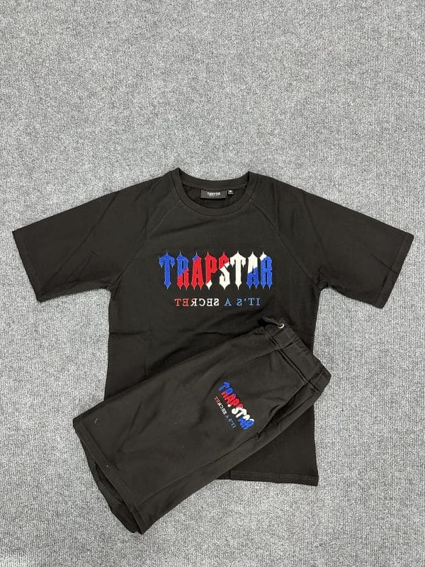 603-Trapstar t shirt and short black