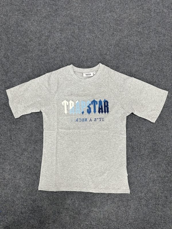 607-Trapstar t shirt and short gray - Image 2