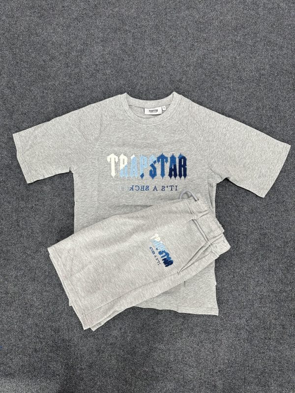 607-Trapstar t shirt and short gray