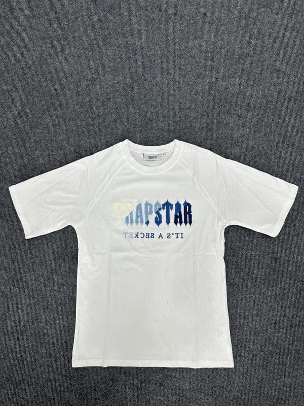 607-Trapstar t shirt and short white - Image 2