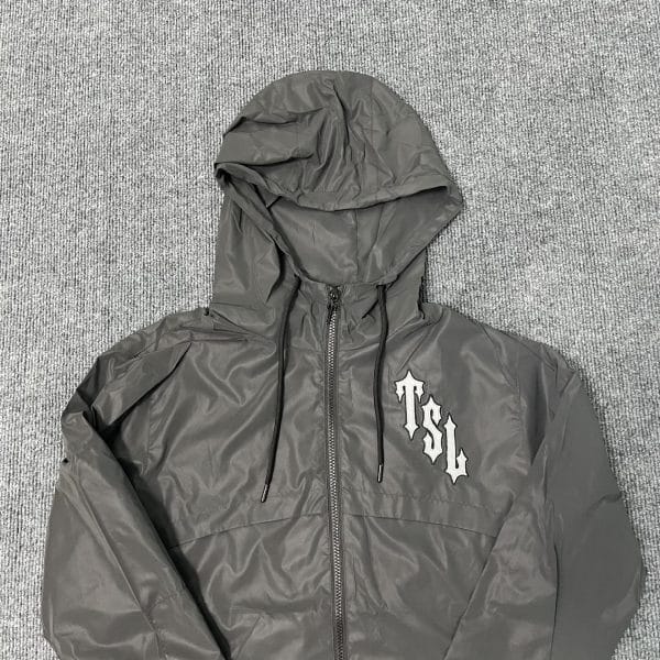 Black Reflective Tiger Hooded Jacket - Image 2