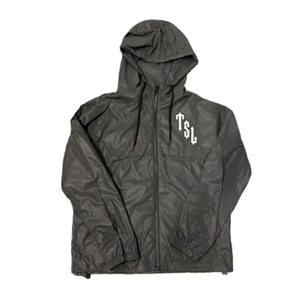 Black Reflective Tiger Hooded Jacket