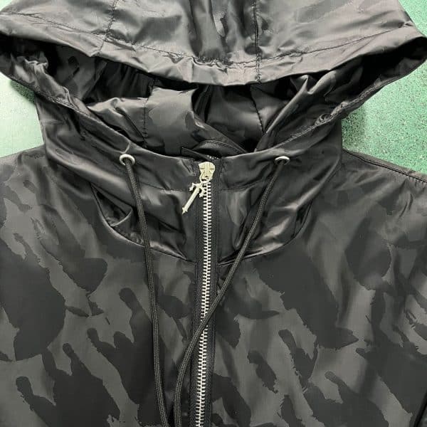 JK25-Black irongate T Jacquard windbreaker - Image 7