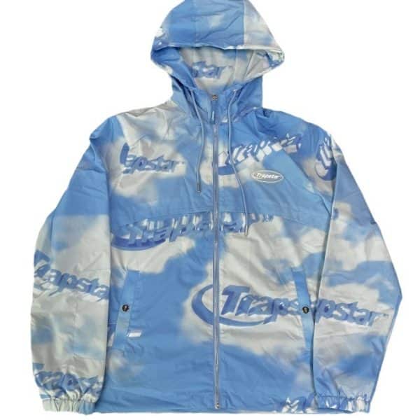 CG-Blue Printed Windbreaker