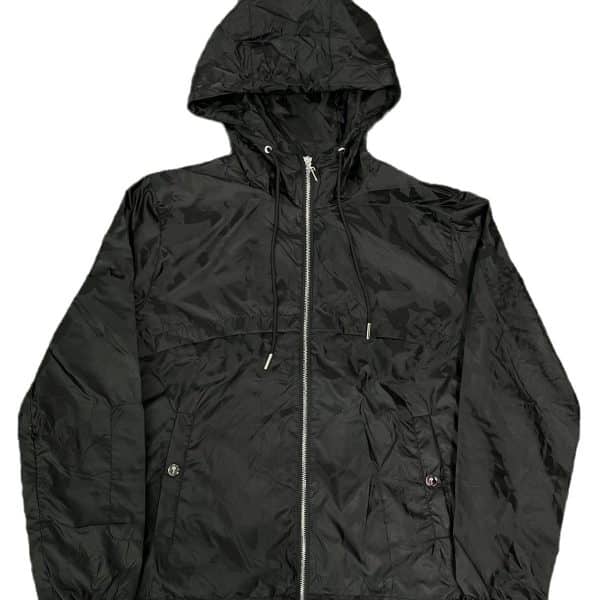 JK25-Black irongate T Jacquard windbreaker