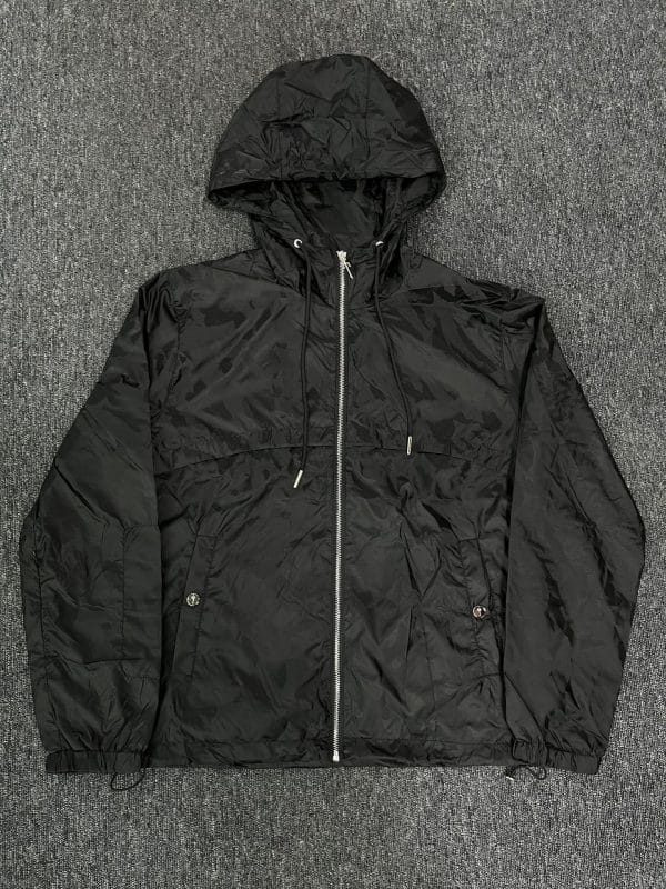 JK25-Black irongate T Jacquard windbreaker - Image 2